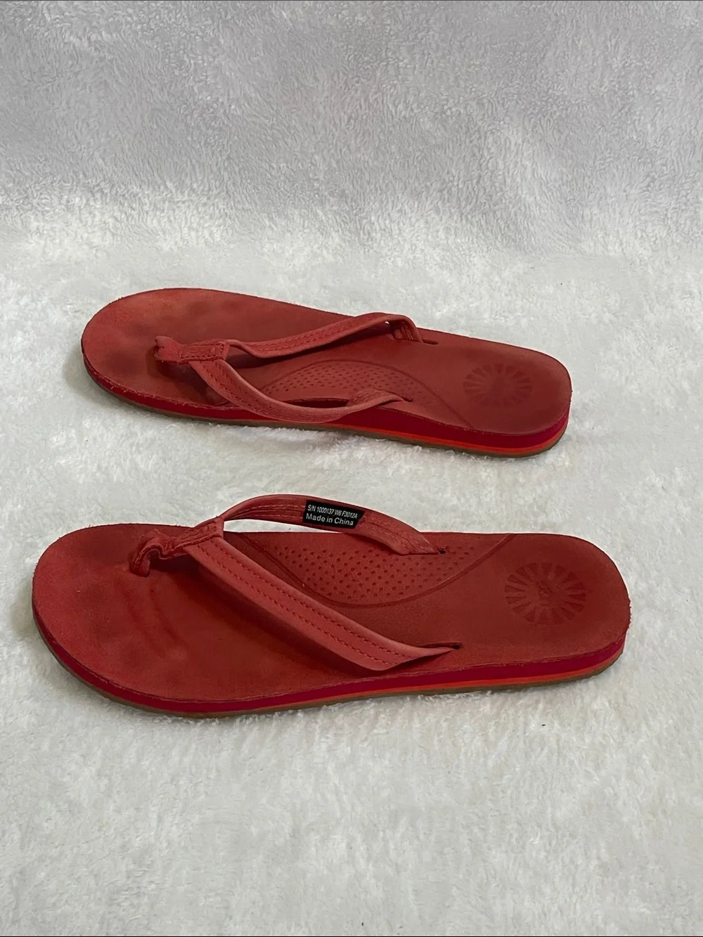 UGG Red Women's Flip Flop Sandals